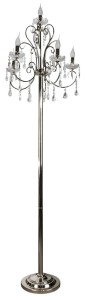 AURORA LAMPA PODŁOGOWA 5*40W E14 CHROM