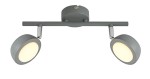 MILD LAMPA SUFITOWA LISTWA 2X6W LED SZARY 3000K