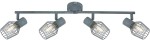 VIKING LAMPA SUFITOWA LISTWA 4X40W E14 SZARY