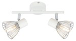 FLY LAMPA SUFITOWA LISTWA 2X40W E14 BIAŁY/CHROM