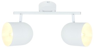 AZURO LAMPA SUFITOWA LISTWA 2X40W E27 BIAŁY