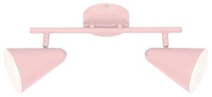 AMOR LAMPA SUFITOWA LISTWA 2X40W E14 JASNY RÓŻ