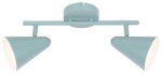 AMOR LAMPA SUFITOWA LISTWA 2X40W E14 SZARY MAT