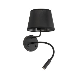 MAJA BLACK KINKIET  2 E27+ G9 + USB