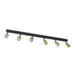 TOP BLACK/GOLD LAMPA SUFITOWA 6 PŁ