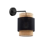 BOHO BLACK KINKIET 1 PŁ