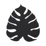 MONSTERA BLACK KINKIET 3 PŁ G_9