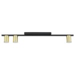 LOGAN BLACK/GOLD LAMPA SUFITOWA 3 PŁ