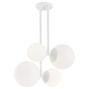 Lampa wisząca 4 kule wiszące na metalowym stelażu ASPEN 1644