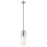 Lampa wisząca ze szkła i stali BURGOS 4211