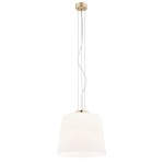 Lampa wisząca z białym kloszem ze szkła BERKLEY 4689