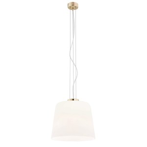Lampa wisząca z białym kloszem ze szkła BERKLEY 4689