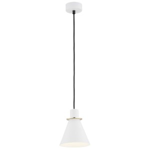 Lampa wisząca retro złote dodatki biały Beverly 4680