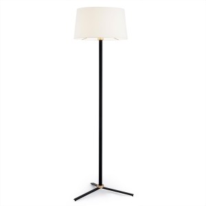 Lampa podłogowa na trójnogu zgrabna lampka do salonu lub sypialni o nowoczesnym kształcie z pięknym abażurem CAVALINO 8308