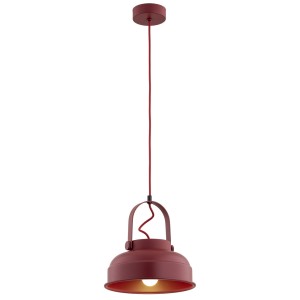 Lampa wisząca czerwona dekoracja domu E27 DAKOTA 8286
