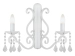 Kinkiet biały z kryształkami w stylu glamour, modern chic Diadema 7183