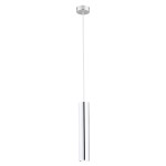 Nowoczesna stalowa lampa wisząca chrom tuba styl glamour GOMERA 3628