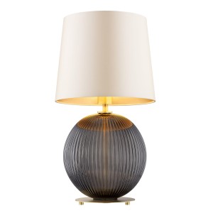 Ciemne szkło lampa stołowa do salonu HAMILTON 8538