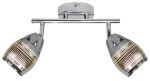 MILTON LAMPA SUFITOWA LISTWA 2X10W E14 LED CHROM