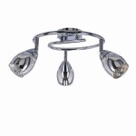 MILTON LAMPA SUFITOWA SPIRALA 3X10W E14 LED CHROM