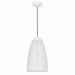 BENE LAMPA WISZĄCA 20/33 STOŻEK 1X60W E27 AŻUROWY BIAŁY