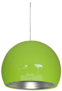 PICTOR LAMPA WISZĄCA 25 1X60W E27 ZIELONY/SREBRNY ODBŁYŚNIK