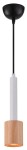 TANTAL LAMPA WISZĄCA 7,5CM 1X50W GU10 BIAŁY + DREWNO