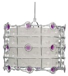 SENECA LAMPA WISZĄCA 30 1X40W E27 FIOLET + LINKA 85-10523