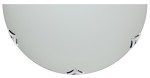 SARA LAMPA SUFITOWA PLAFON1/2 300  CHROM/SATYNA 1X60W