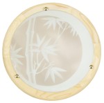 BAMBOO LAMPA SUFITOWA PLAFON 40 DREWNO STANDARD 2X60 W E27 SOSNA