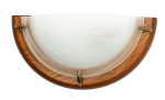 DUNA LAMPA SUFITOWA PLAFON1/2  DĄB ALABASTER 1X60W