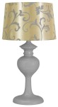 BERKANE LAMPA 1X40W E14 SZARY/BEŻOWY