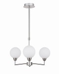 Logos lampa wisząca satynowy 3x25w g9 klosz biały