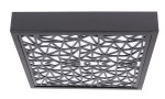 LASER 2 LAMPA SUFITOWA PLAFON CZARNY 1X18W LED 4000K KLOSZ CZARNY+BIAŁY