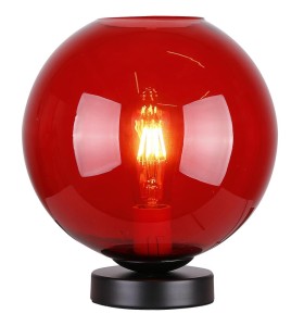 LAMPKA GLOBE GABINETOWA 1X60W E27 CZERWONY