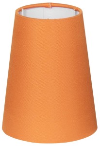 ABAŻUR CONE STOŻEK (D-12,5  H-15)CM E14 POMARAŃCZOWY