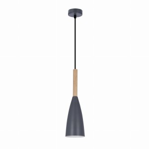 LAMPA WISZĄCA TROSA 1 SZARY