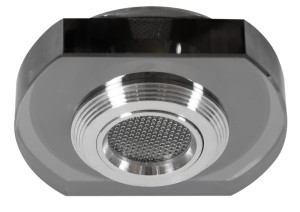 SS-34 AL/BK 3W LED COB 230V OPR. STROP. STAŁA ZAOKRĄGLONA SZKŁO CZARNE