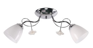 ARIAM LAMPA SUFITOWA 2X40W E27 BIAŁY