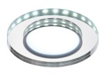 SSP-23 CH/TR+WH 8W LED 230V RING LED BIAŁY oczko sufitowe  lampa sufitowA STAŁA  OKRĄGŁA  SZKŁO TRANSPARENTNE