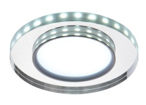 SSP-23 CH/TR+WH 8W LED 230V RING LED BIAŁY oczko sufitowe  lampa sufitowA STAŁA  OKRĄGŁA  SZKŁO TRANSPARENTNE