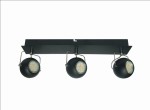 LISTWA TONY 3X3W LED GU10 CZARNY MATOWY