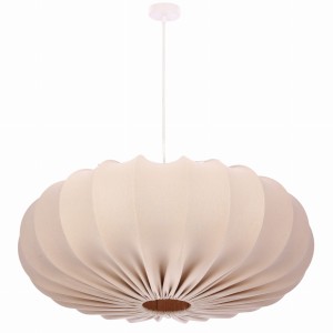 CAFEE' lampa wisząca 66cm biały 1x40W E27 abażur frappe