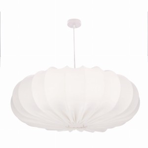 CAFEE' lampa wisząca 66cm biały 1x40W E27 abażur latte