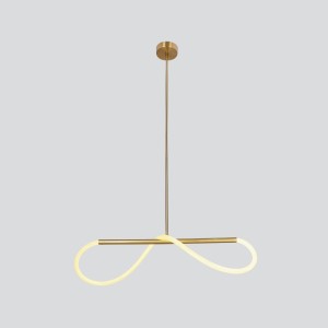 SUPREME lampa wiszaca 80cm złoty 18W LED 3000K biały 31-35608