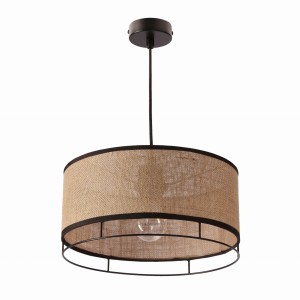 Ardi lampa sufitowa czarny 1x40W E27 abażur żółty 31-38388