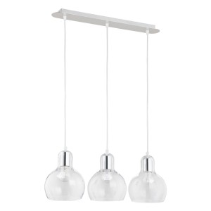 MANGO LAMPA WISZĄCA 3 PŁ TRANSPARENT