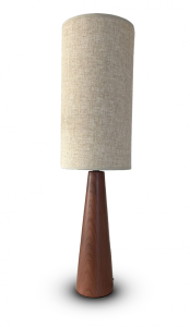 LOUC Lampa stojąca z abażurem, przewód tekstylny, włącznik na przewodzie LX23823