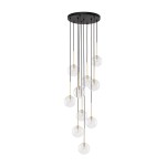 NILOS BLACK / GOLD LAMPA WISZĄCA 10