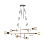 HELIX WOOD LAMPA WISZĄCA 6 PŁ